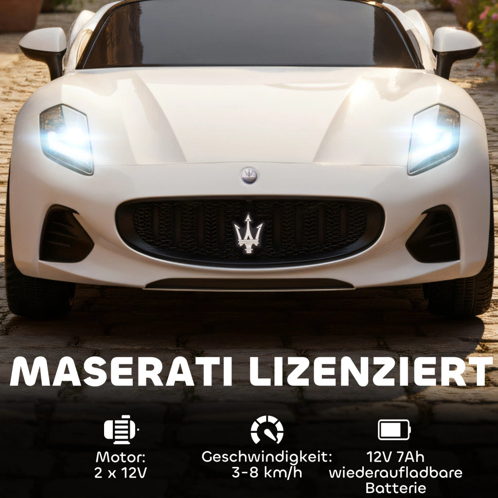 Auto Elettrica per Bambini Maserati ¨C Minimal ¨C Bianco