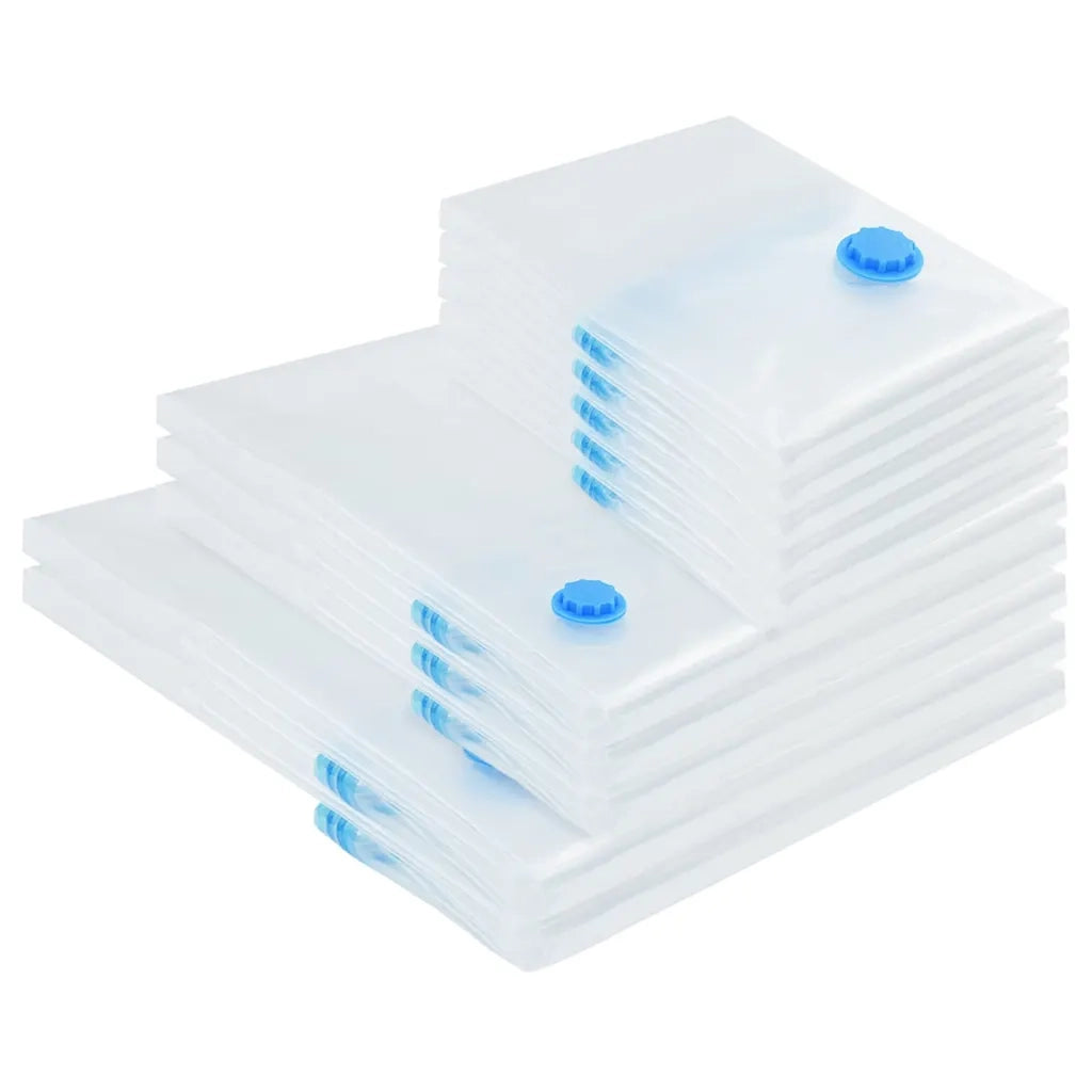 Sacchetti per Stoccaggio 10 pz Trasparente e Blu 130 x 100 cm CFW6942146