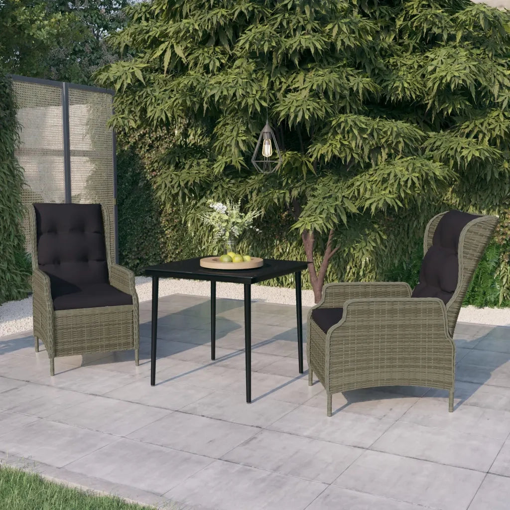 Set Mobili da Pranzo per Giardino 3 pz Marrone 3099667