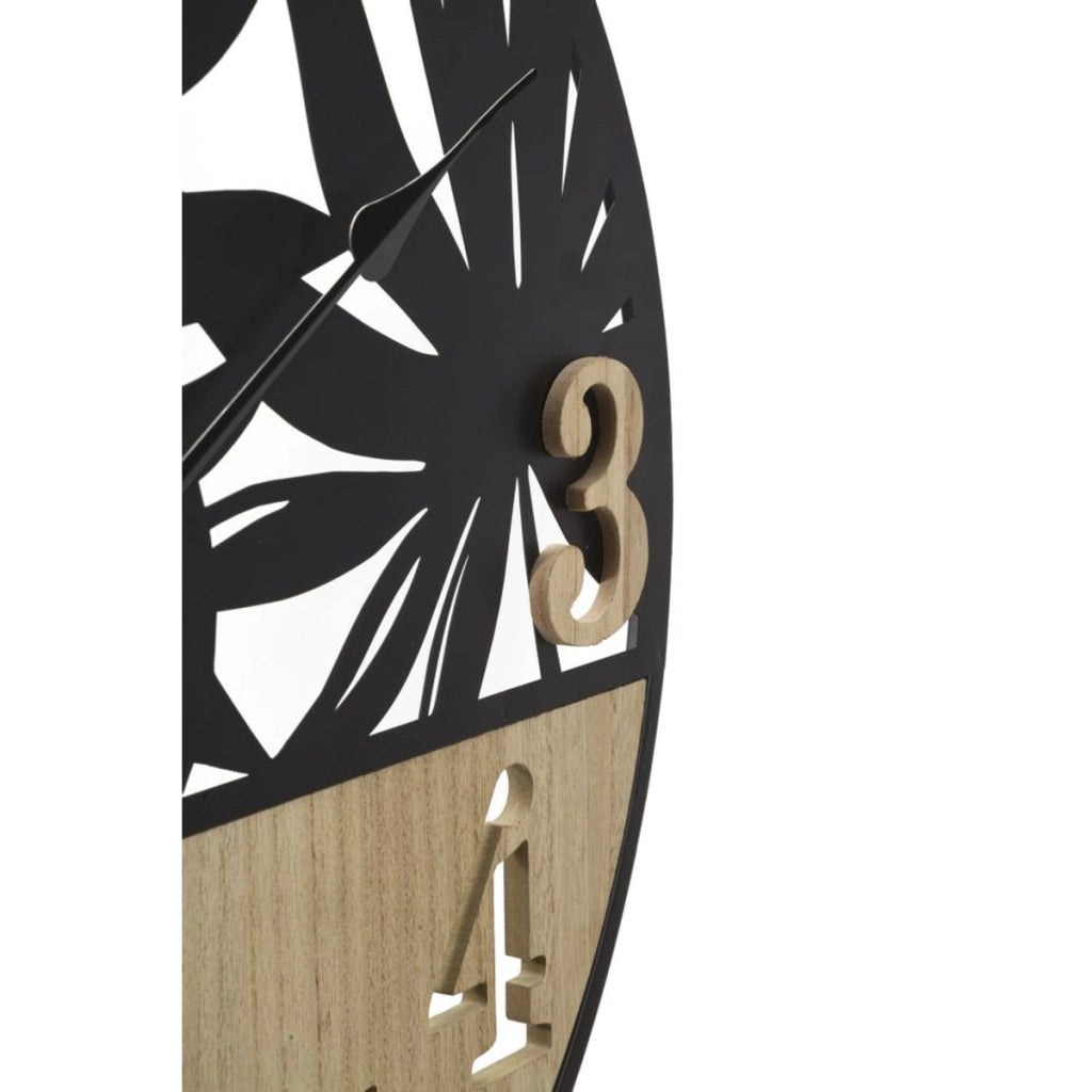 Orologio da Parete VKH257, Nero, Metallo, 60x2,5x60 cm
