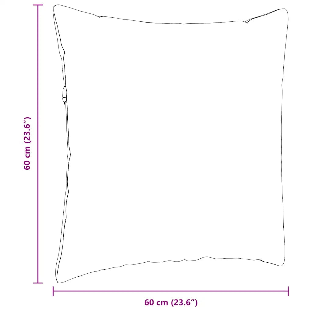 Cuscini da Divano 2 pz | Cuscini per sedie Blu 60 x 60 cm Tessuto