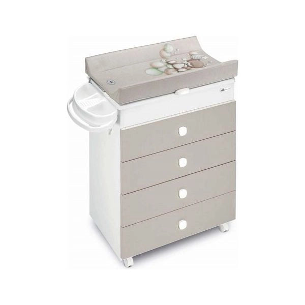 Bagnetto fasciatoio cam 917006 c261 asia 3 cassetti tortora tortora