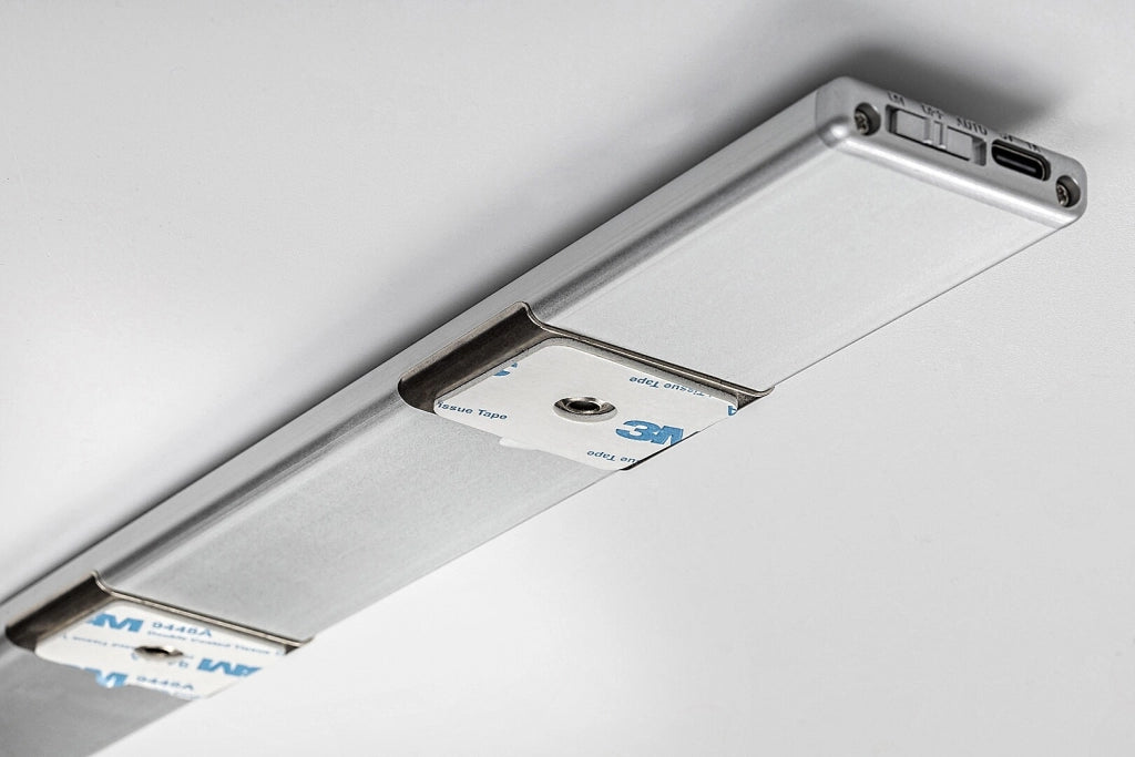 Lampada sottopensile 30cm argento sensore PIR LED 2W Rabalux