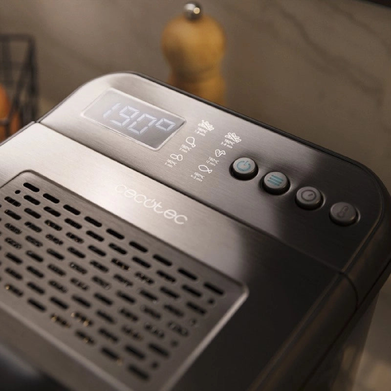 CECOTEC 04312 - Friggitrice ad Olio CleanFry Luxury 4000 Dark