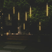 Luci Meteoriche 8 pz 30cm Bianco Caldo 192 LED Interni Esterni 328544