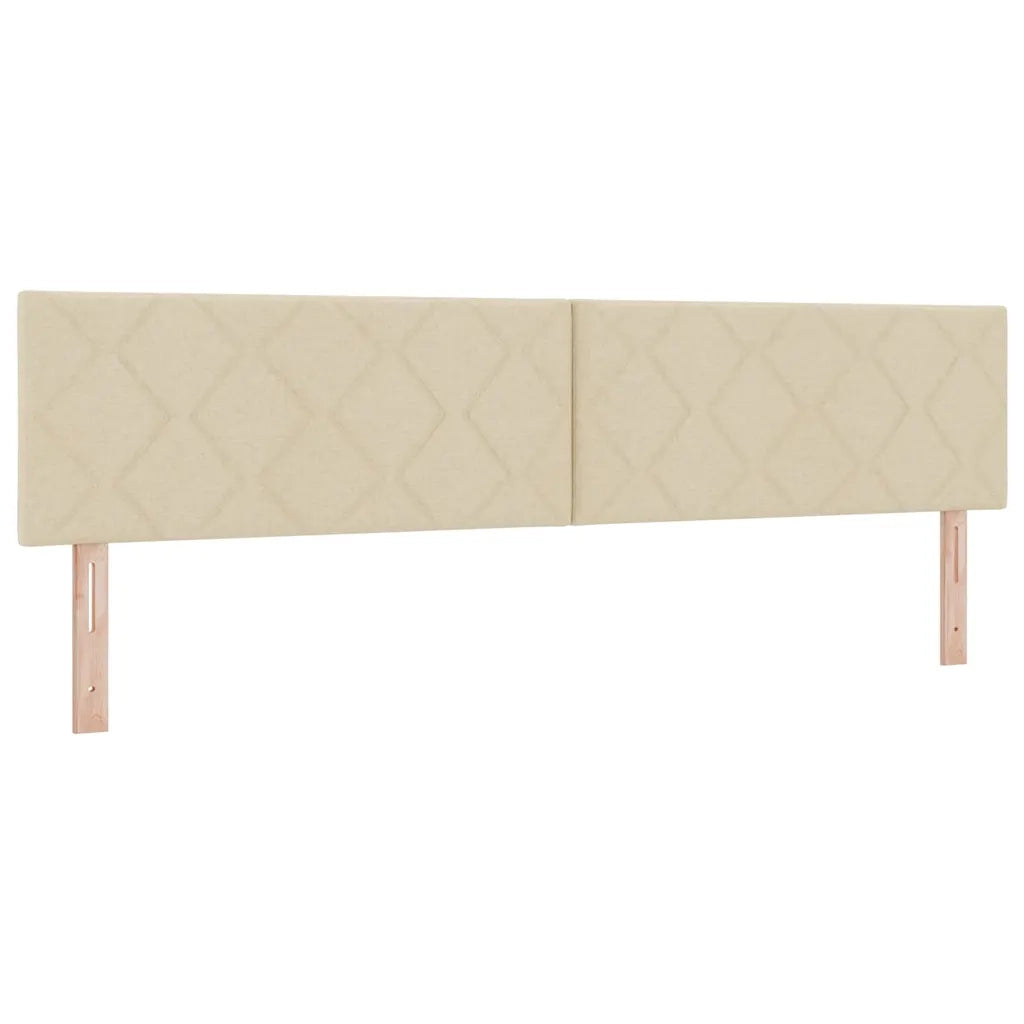 Testiera | Testata Crema 200 cm Tessuto