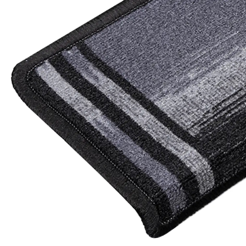 Tappetini Autoadesivi per Scale 15 pz | Gradini per Scale 65x21x4 cm Neri e Grigi