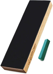 LSC4P1 Strumento per affilare coltelli in pelle con strisce di pelle per affilatura da 20 cm per lavori di scultura del legno Blocco di pelle con sostanza di affinamento