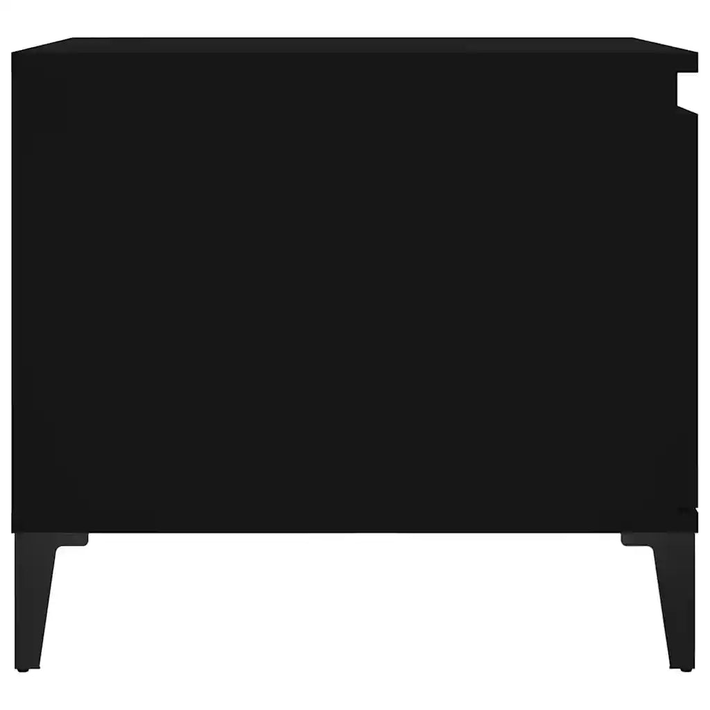Tavolino da Salotto-Tavolino da soggiorno-Tavolo Nero 100x50x45 cm in Legno Multistrato 295700