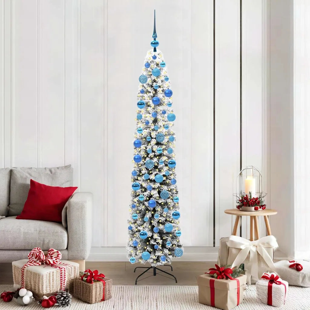 Albero di Natale | Decorazioni natalizie artificiale con 300 LED Verde 180 cm