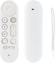 Housing per telecomando compatibile con Streamer TV 4K - Cappotto in silicone - Antiscivolo - Bianco