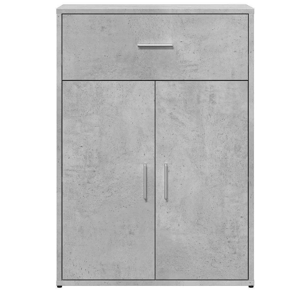 Credenza-Buffet-Armadio da cucina Grigio Cemento 60x30x84 cm in Legno Multistrato