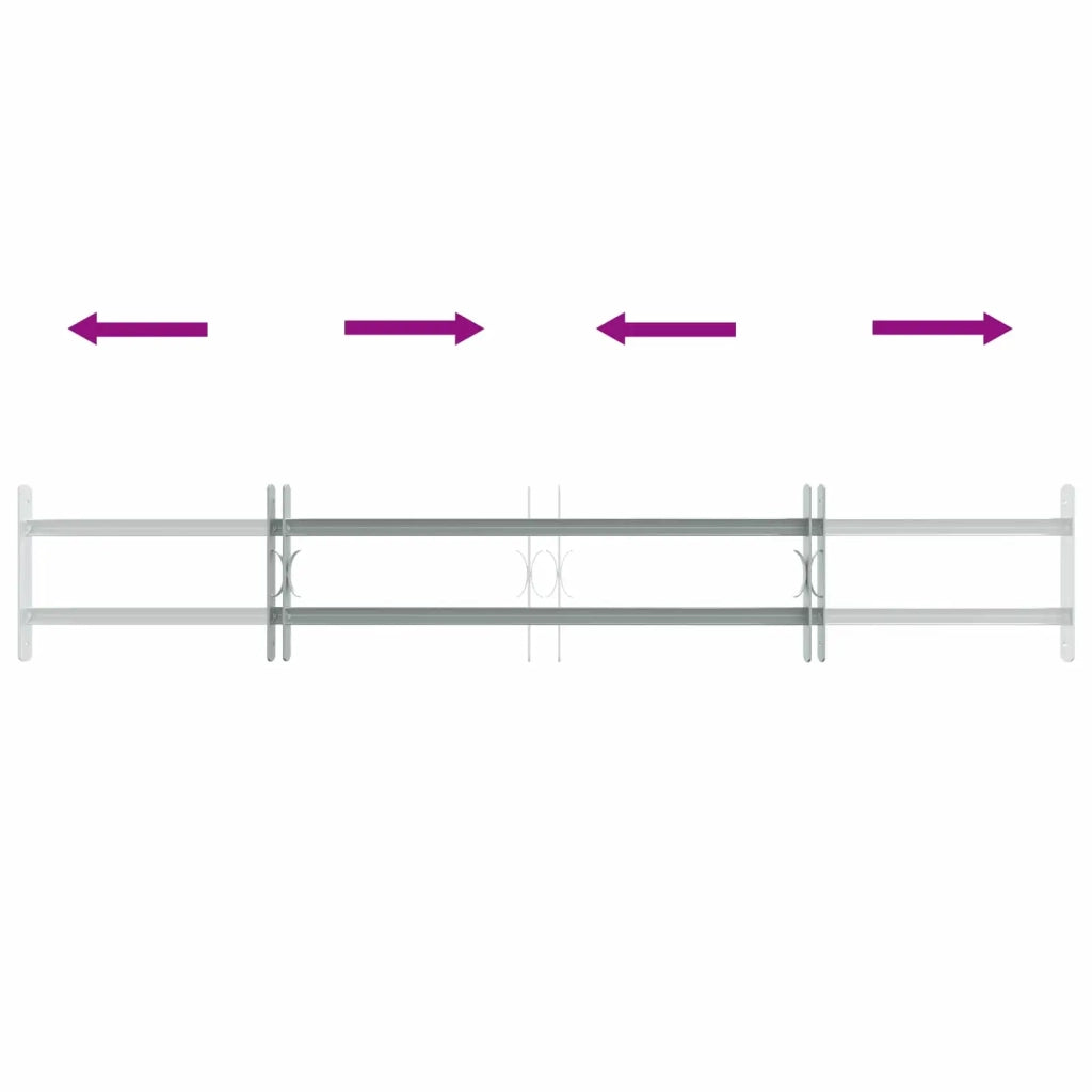 Griglia di Sicurezza per Finestre con 2 Traverse 3 pcs 42031275