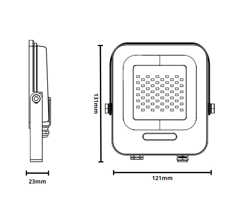 Proiettore led 20 watt slim metallo bianco ip65 equivalente 115 watt *** temperatura colore lampada 6000k bianco fred...