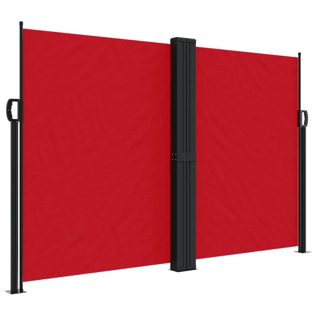 Tenda da Sole | Tenda parasole Laterale Retrattile Rossa 160x1000 cm