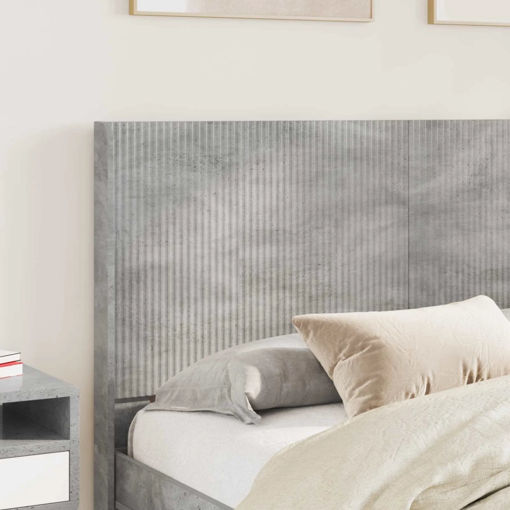 Letto matrimoniale | Letto per adulti | Struttura del letto con stoccaggio e testata Grigio Cemento