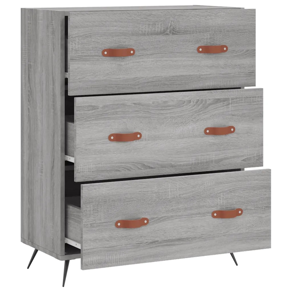 Cassettiera Grigio Sonoma 69,5x34x90 cm in Legno Multistrato CFW4038824