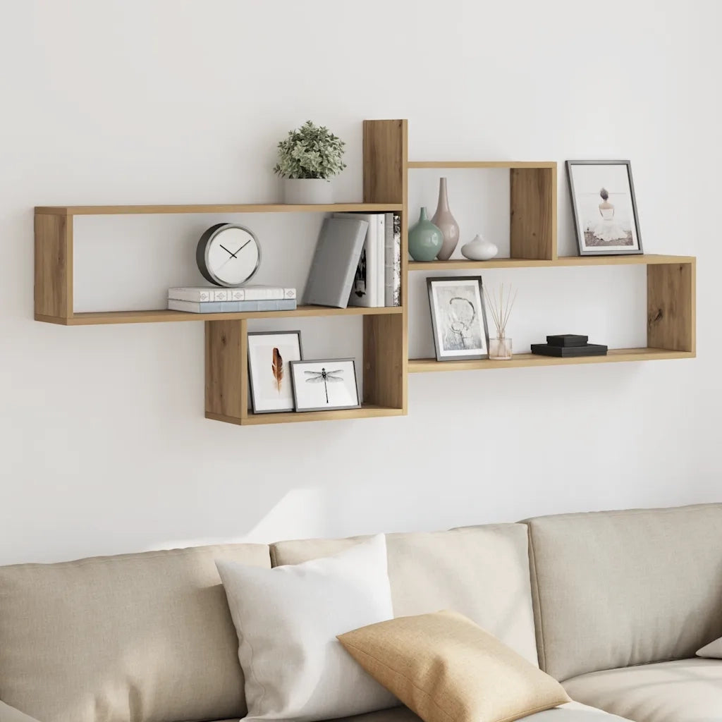Mensola a Parete Rovere Artigianale 167,5x18x68 cm Truciolato 853325