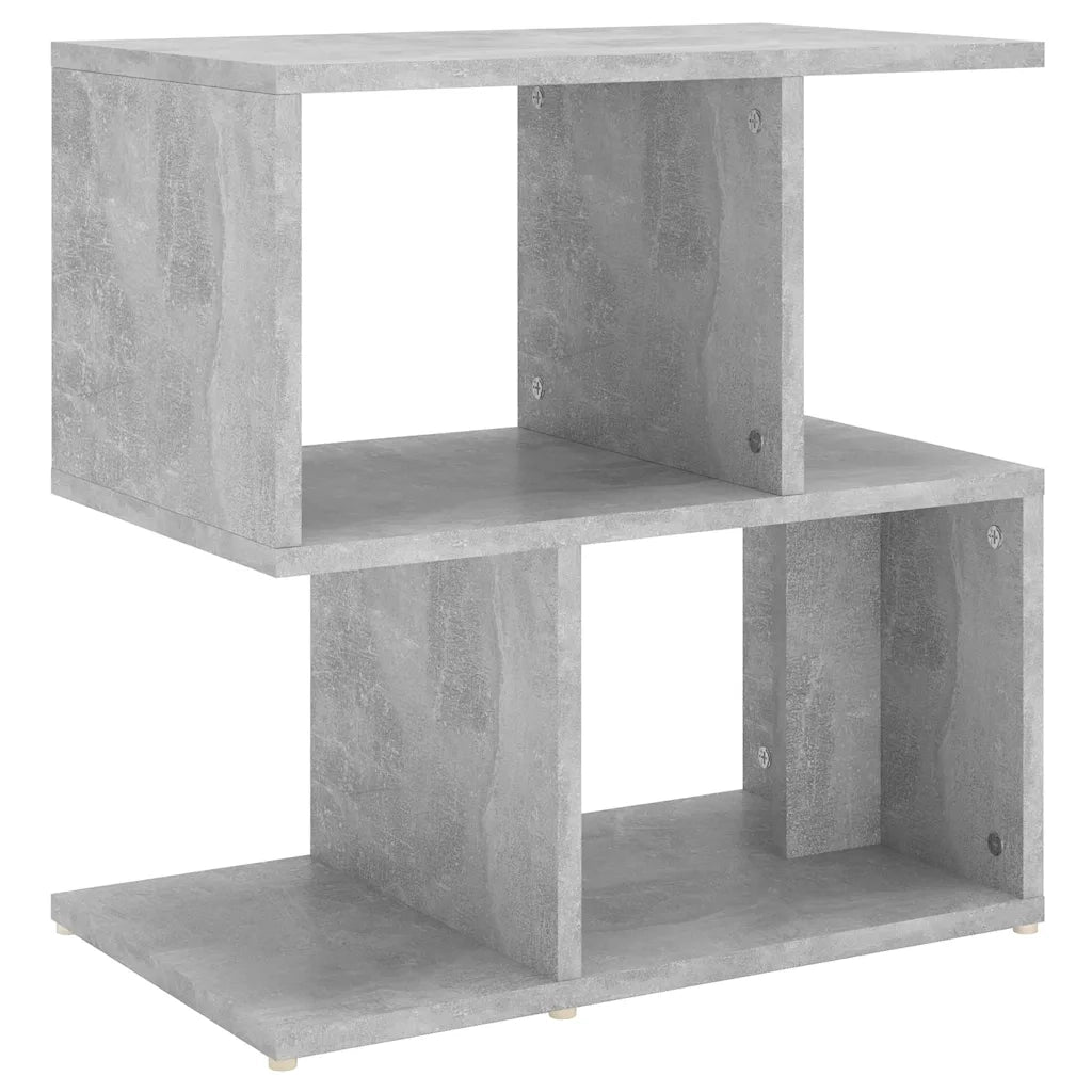 Comodino | Armadio da Notte | Mobiletto da notte Grigio Cemento 50x30x51,5 cm in Legno Multistrato