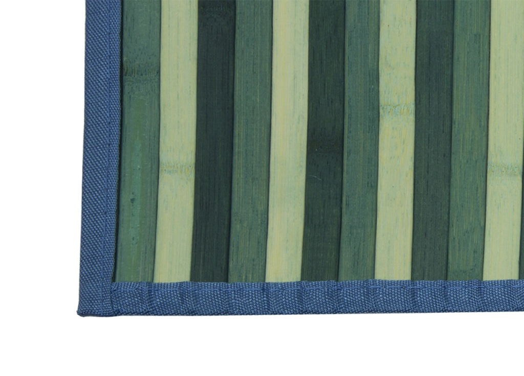 Tappeto Bamboo Degradè In Varie Colorazioni - 50x75 cm - Azzurro