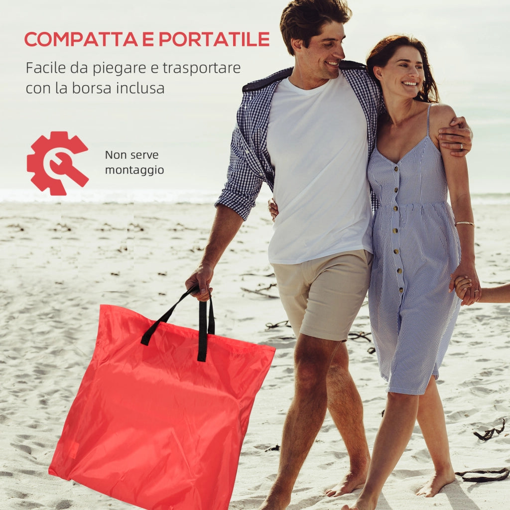 Lettino Spiaggia Pieghevole ¨C Minimal ¨C Rosso