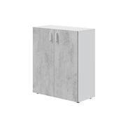 KIT MOBILE MULTIUSO 80X37XH92 CM BIANCO CEMENTO- 1,0 pz