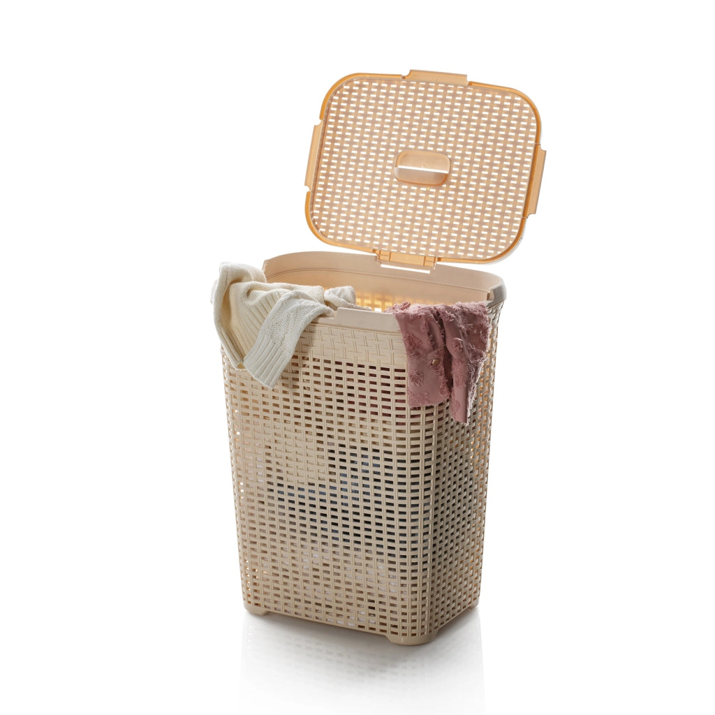 Cesto porta biancheria LONBET beige