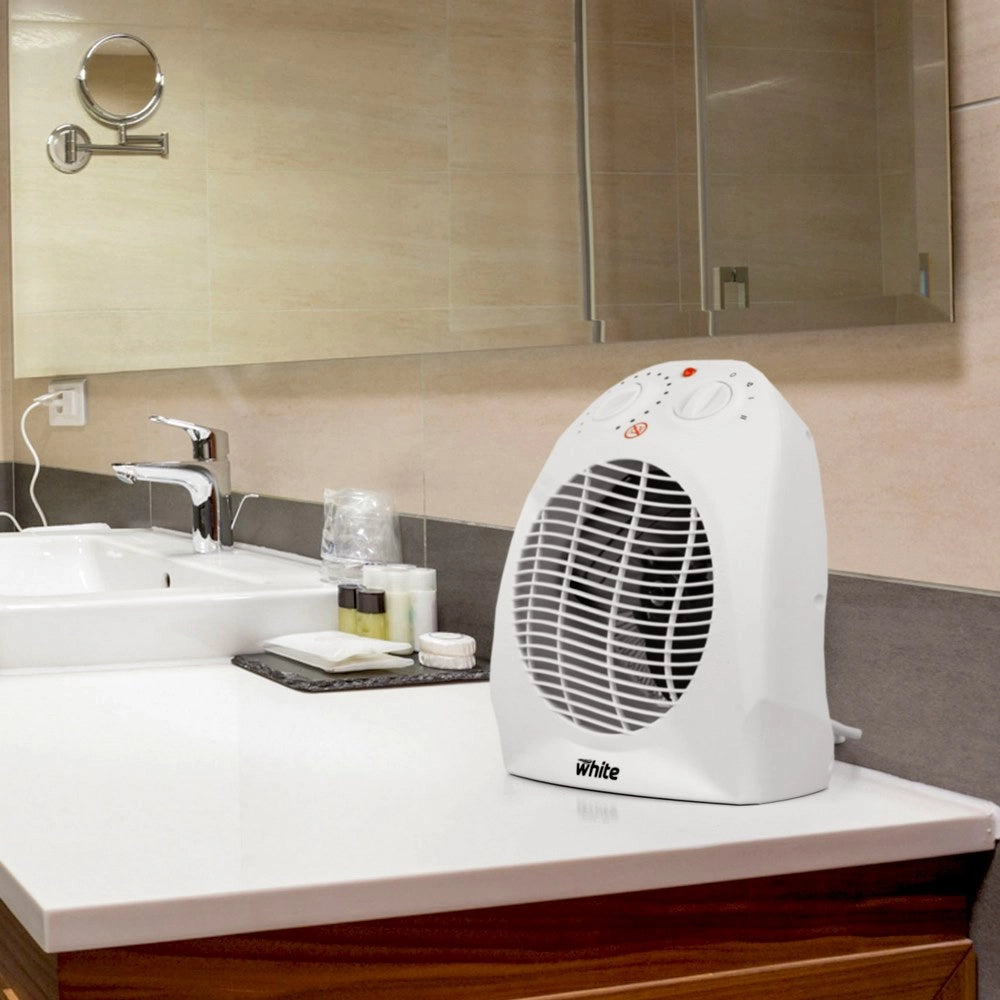 Termoventilatore elettrico da bagno 230V con potenza regolabile