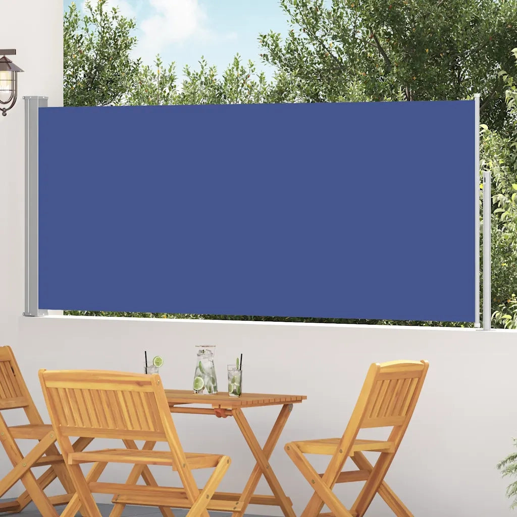 Tenda da Sole Laterale Retrattile-Tenda parasole per balcone 120 x 300 cm Blu