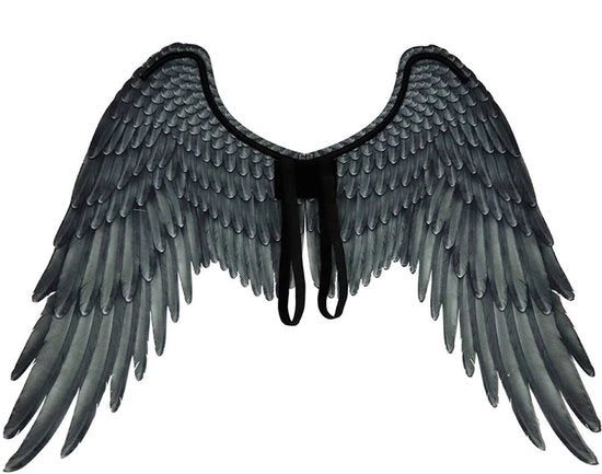 Angeli alati - Ali di angelo geplume - Ali magiche per cosplay - Flessibili e pieghevoli - Adatte per Halloween e carnevale - Ali da cosplay - 3D...