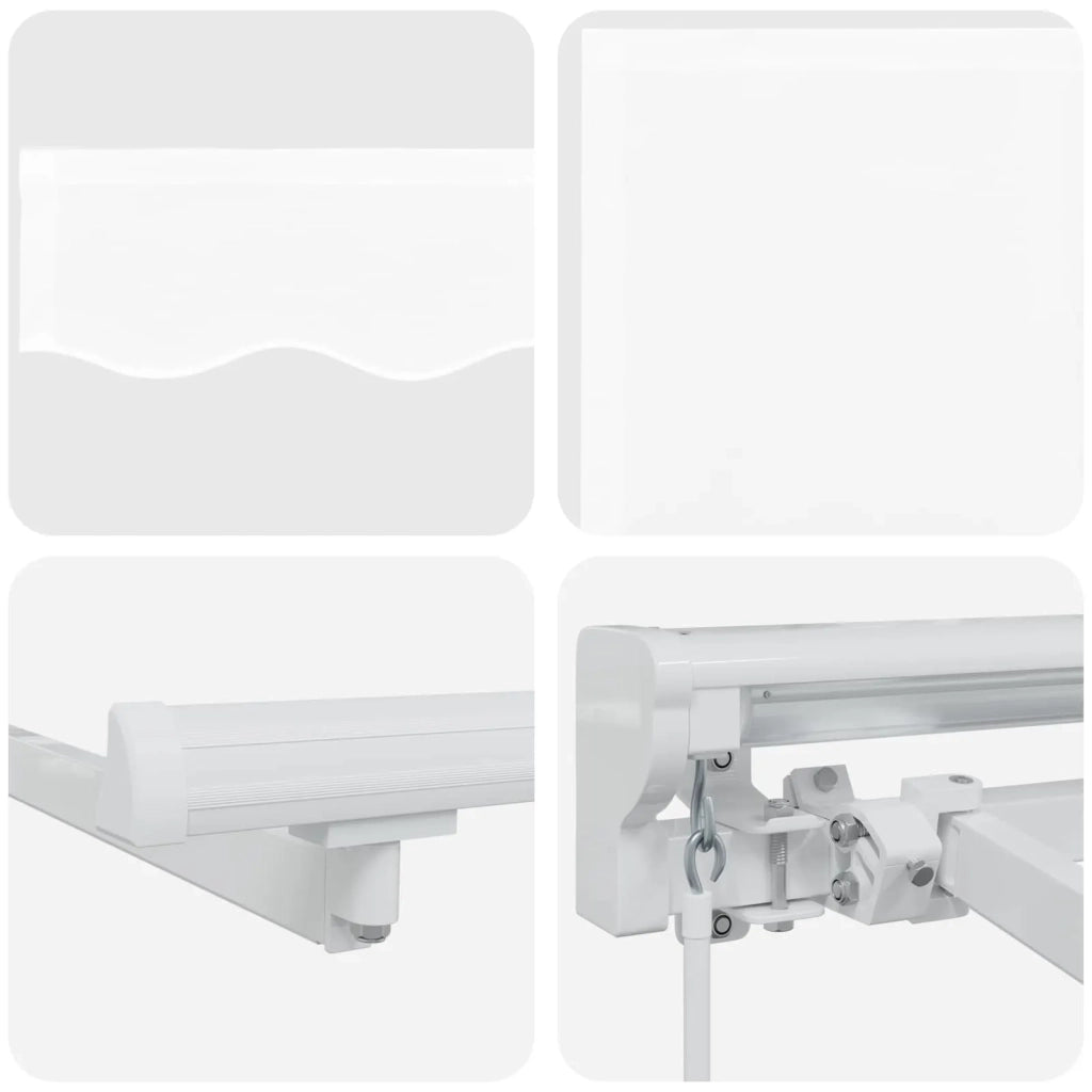 Cornice per Tenda Manuale con LED Bianco 3 x 2,5 m 3420586