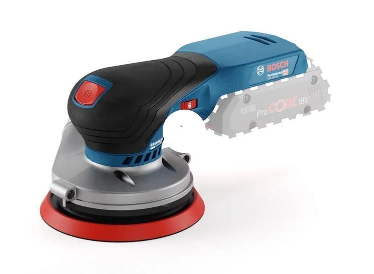 Bosch 0 601 372 201 GEX 18V-125 Professional Levigatrice orbitale casuale Motore brushless Velocita' 6000-10000 giri-min Colletto 125 mm Velcro colore Nero Blu Grigio Rosso