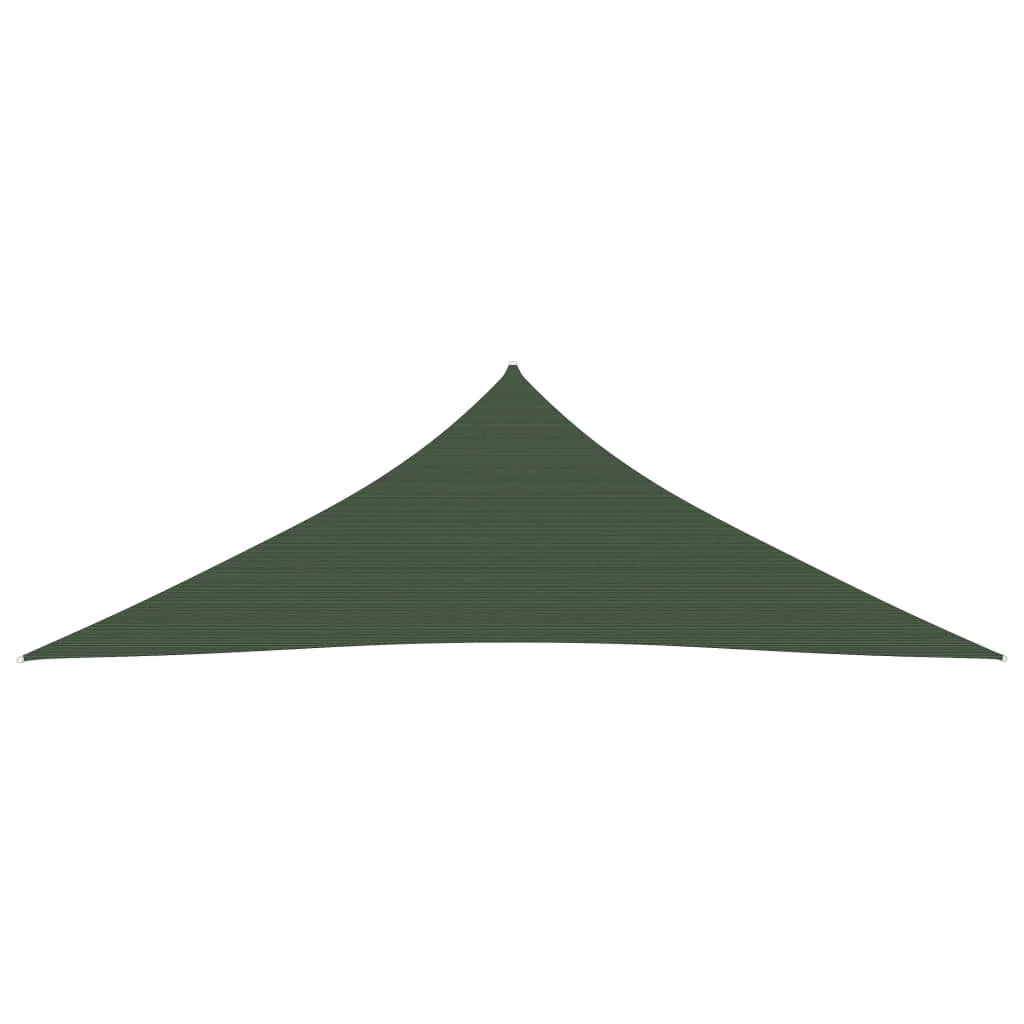 Vela ombreggiante 160 g/m² 4 x 4 x 5,8 m HDPE verde scuro 02_0009433