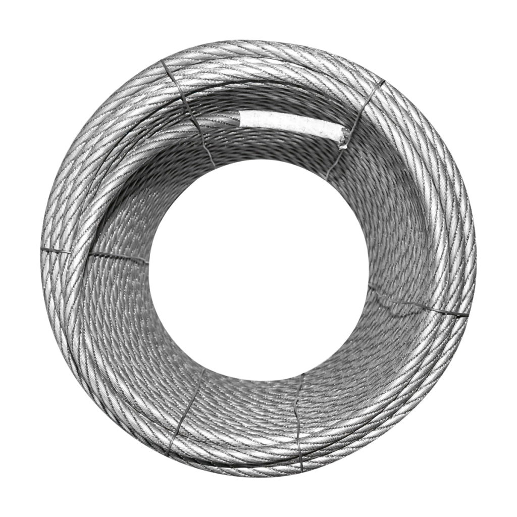 Cavo per verricello in acciaio 6x25, Ø 13mm con anima metallica 100m/rotolo, 0,95kg/1m
