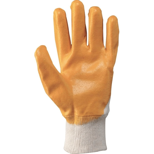 GUANTO COTONE/IMPREGNATO NBR GIALLO Tg. 9 - 12 paia
