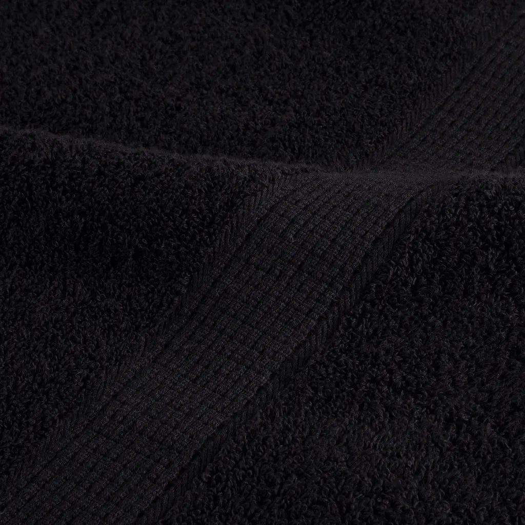 Asciugamani SOLUND 4 pz | Teli per bagno Neri 100x200 cm 600 g/m2