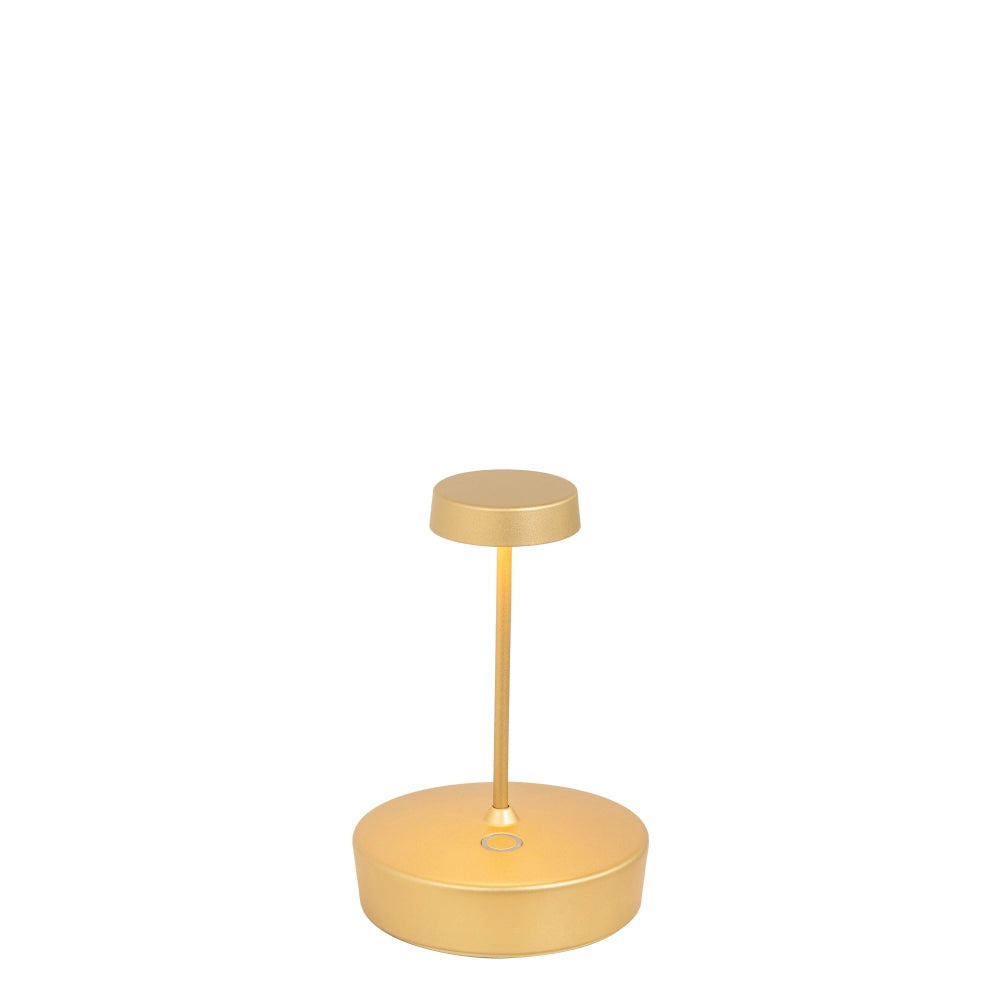 Lampada a led da tavolo Swap mini pro Oro Opaco ricaricabile e dimmerabile - 2W, 2200-2700-3000K, IP65