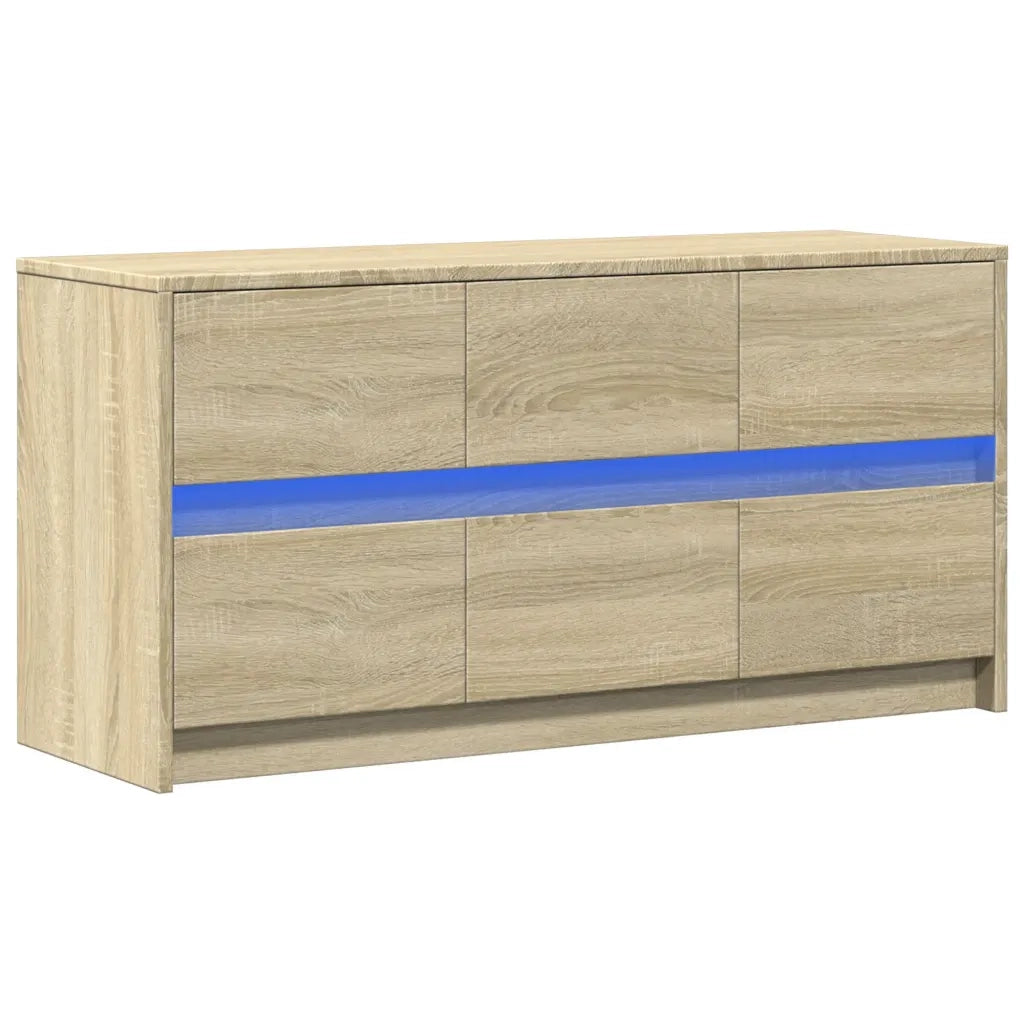 Mobile TV | Armadietto TV | Mobile Porta TV con LED Rovere Sonoma 100x34x50cm in Truciolato