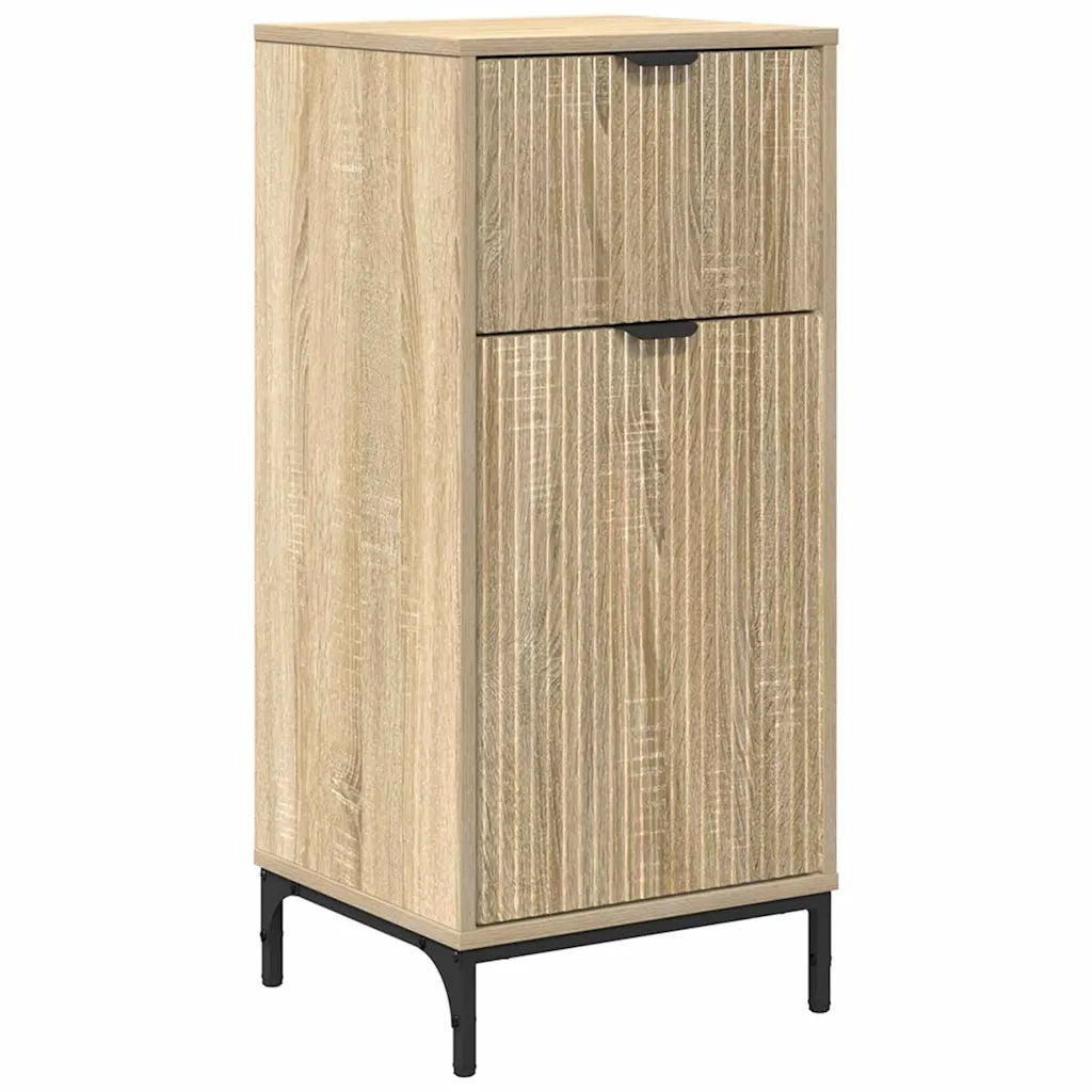 Set di mobili per il bagno con cassetto con porta Rovere Sonoma 3393115