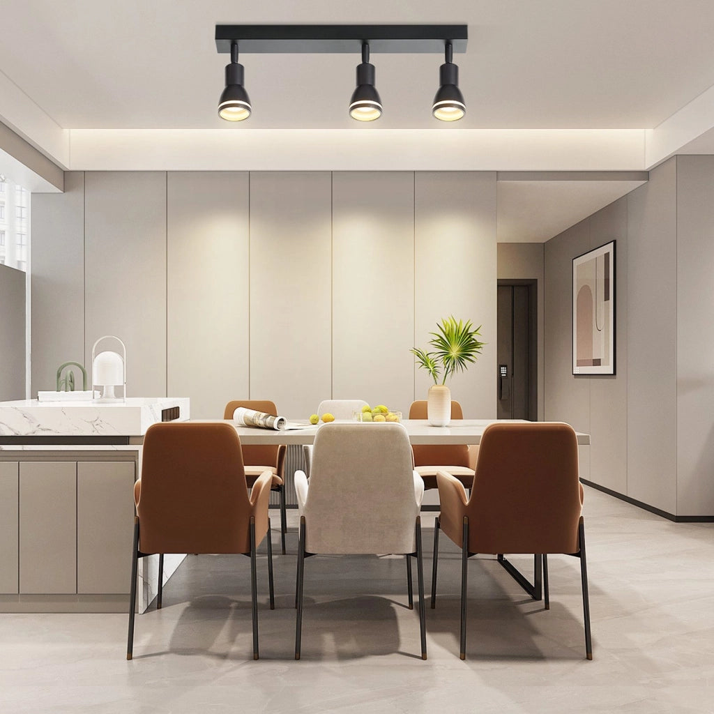 ZMH Faretto da soffitto 3 fiamme metallo GU10 per corridoio ufficio soggiorno