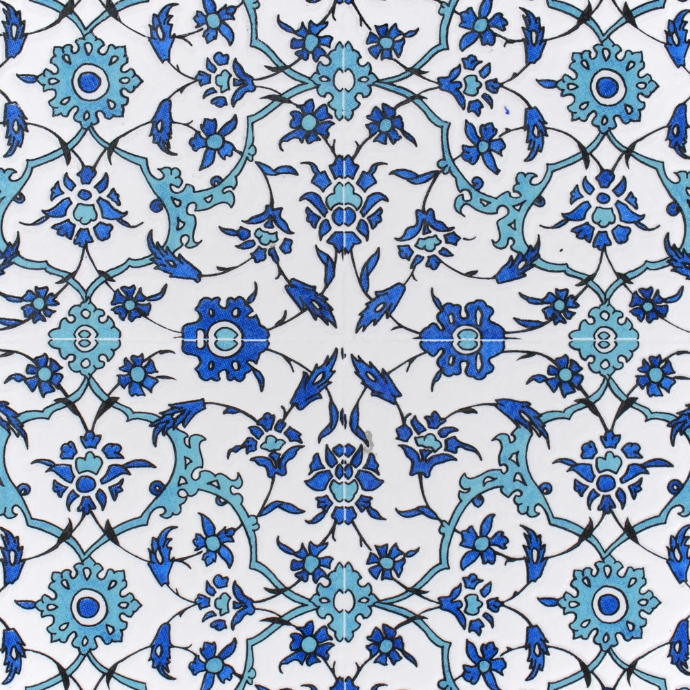 Set di 2 sedie da esterno in metallo nero con motivo a mosaico e struttura pieghevole stile vintage