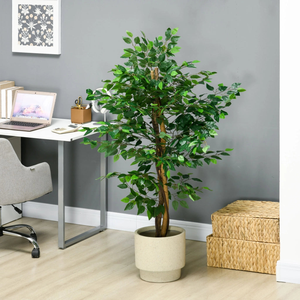 Pianta Artificiale Ficus ¨C Minimal ¨C Verde 150cm con Vaso