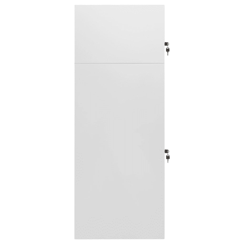 Armadietto per Sella Grigio Chiaro 53x53x140 cm in Acciaio 339600