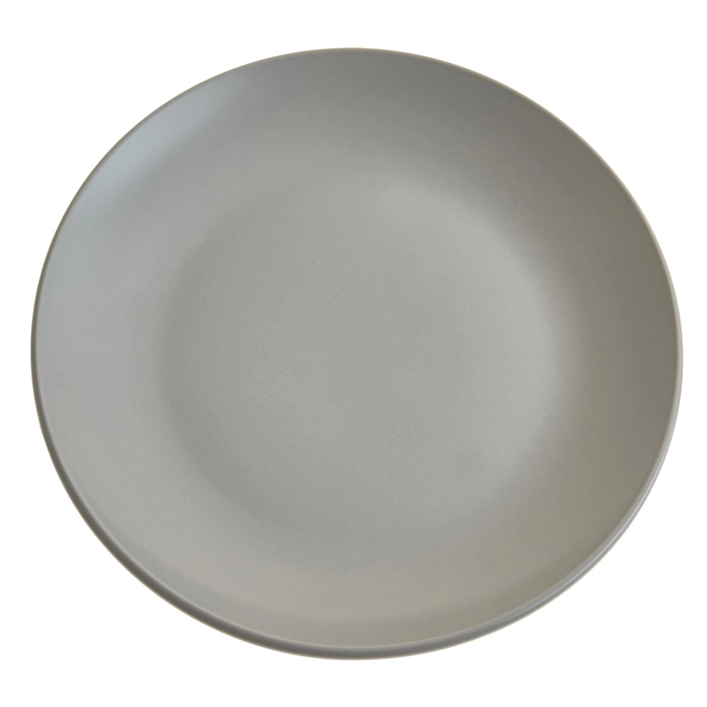 Set di 18 piatti in gres grigio con finitura smaltata a mano per 6 persone cucina e sala da pranzo