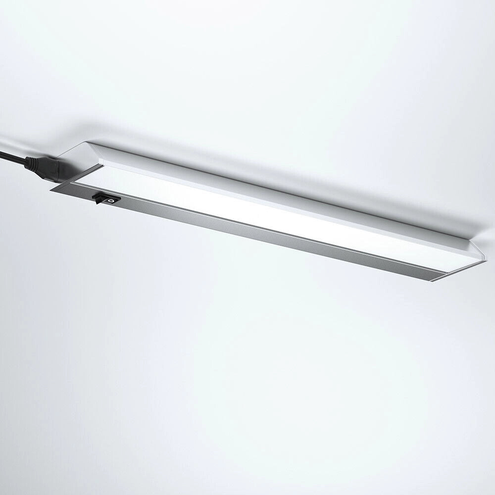 Luce Sotto Pensile Cucina 60 cm per Mobili Barra 60 LED in Alluminio Inclinabile