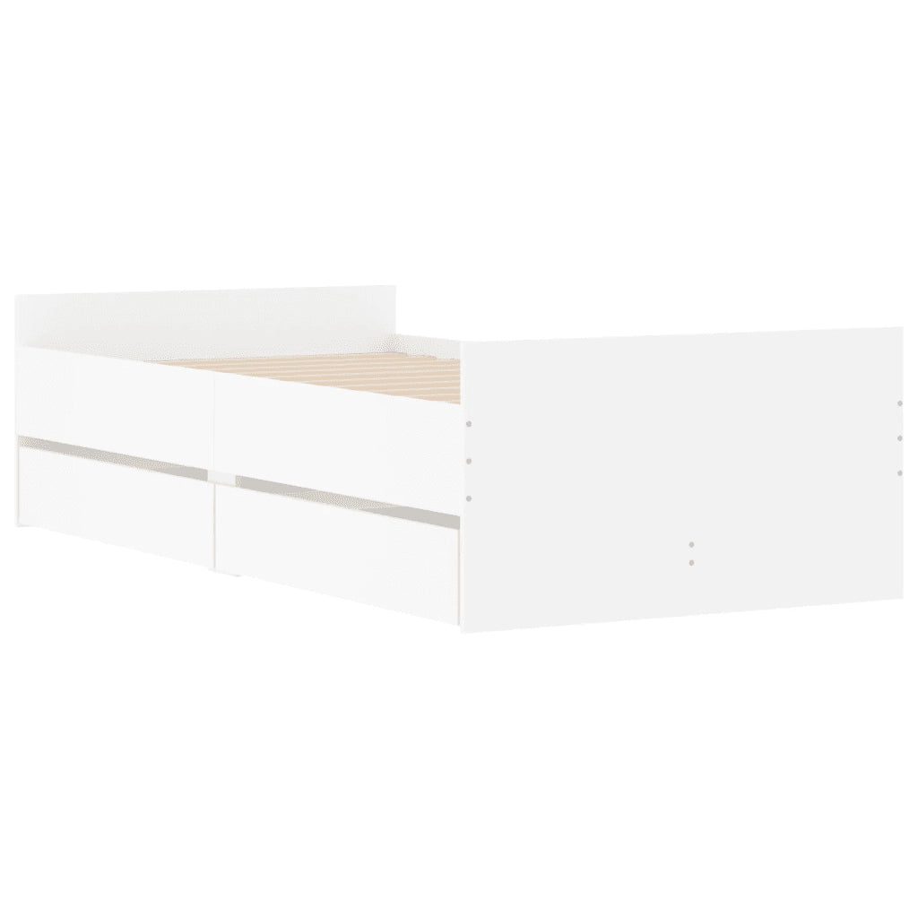 Giroletto con Cassetti Bianco 90x190 cm 3207378