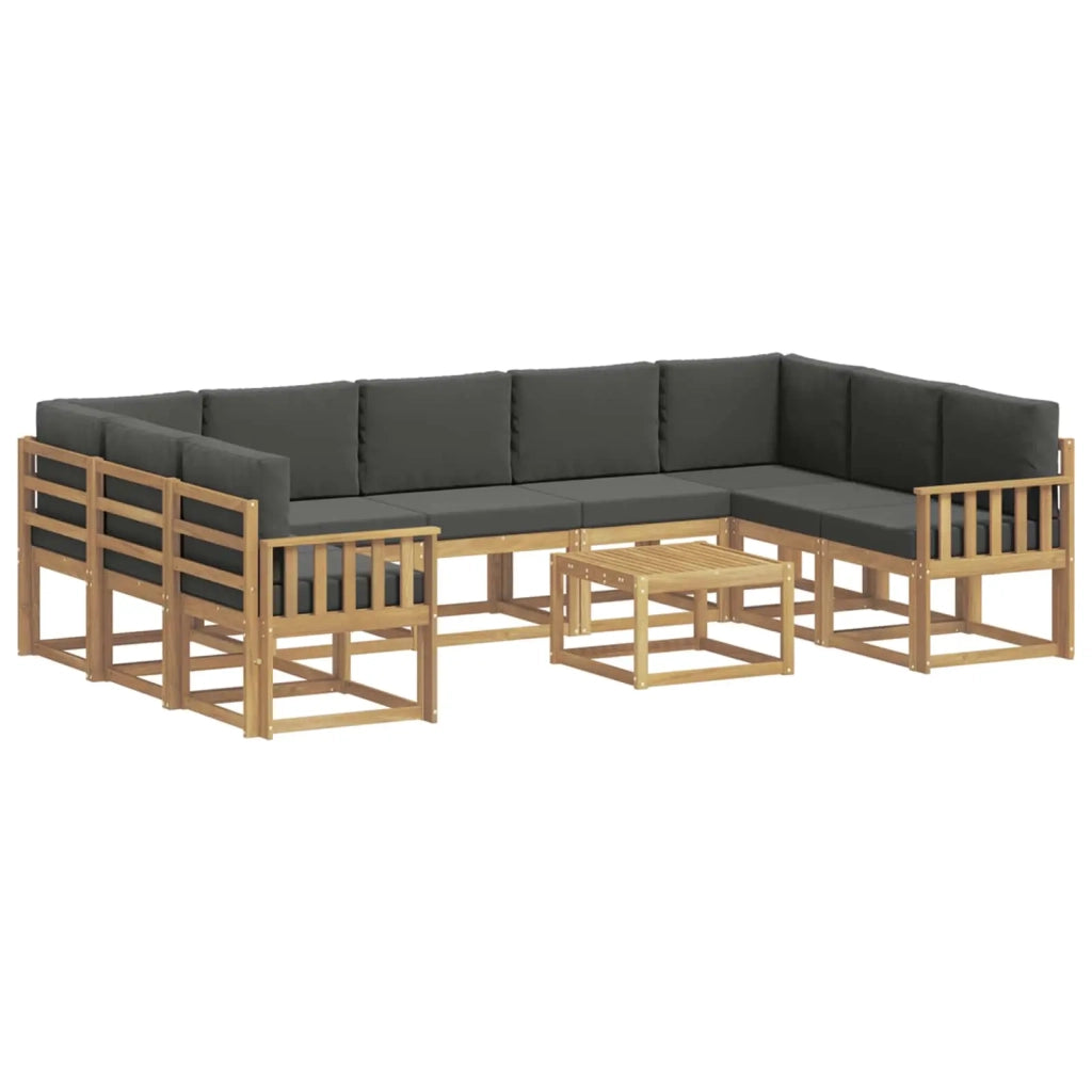 Set di divani da esterno 10 pcs Bianco e Antracite 3388251