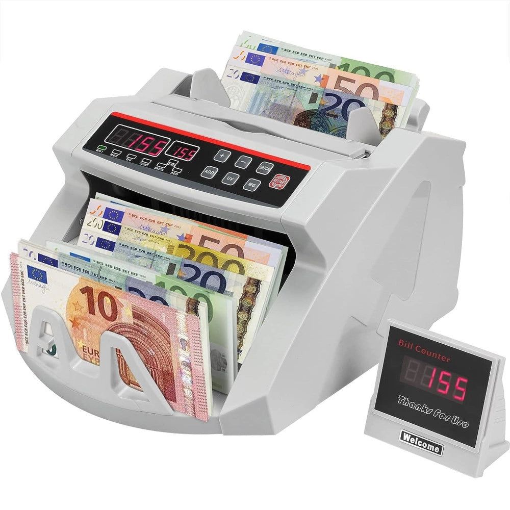 Trade Shop - Macchina Contabanconote E Rilevatore Professionale Verifica Banconote Falsee 999 -
