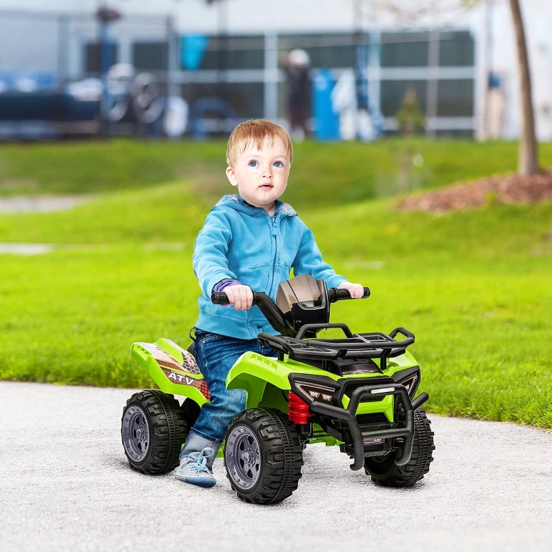 Quad elettrico per bambini 6V Quad per bambini con funzione avanti, musica, quad elettrico per bambini da 1,5 a 3 anni Verde