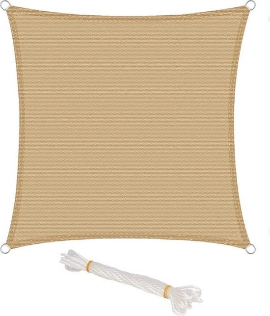 Ombrellone rettangolare - resistente al vento e solido - HDPE resistente ai raggi UV - duraturo e stile - ideale per terrazza e giardino - marrone - 4x5m